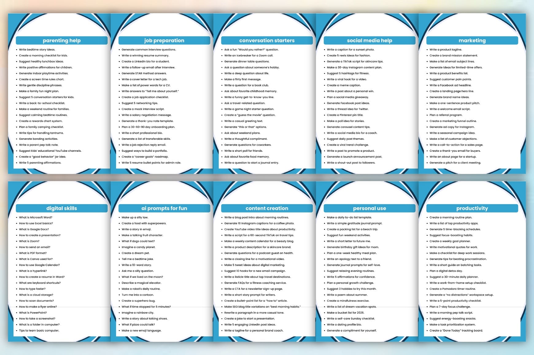 The ChatGPT Guide for Beginners Planner