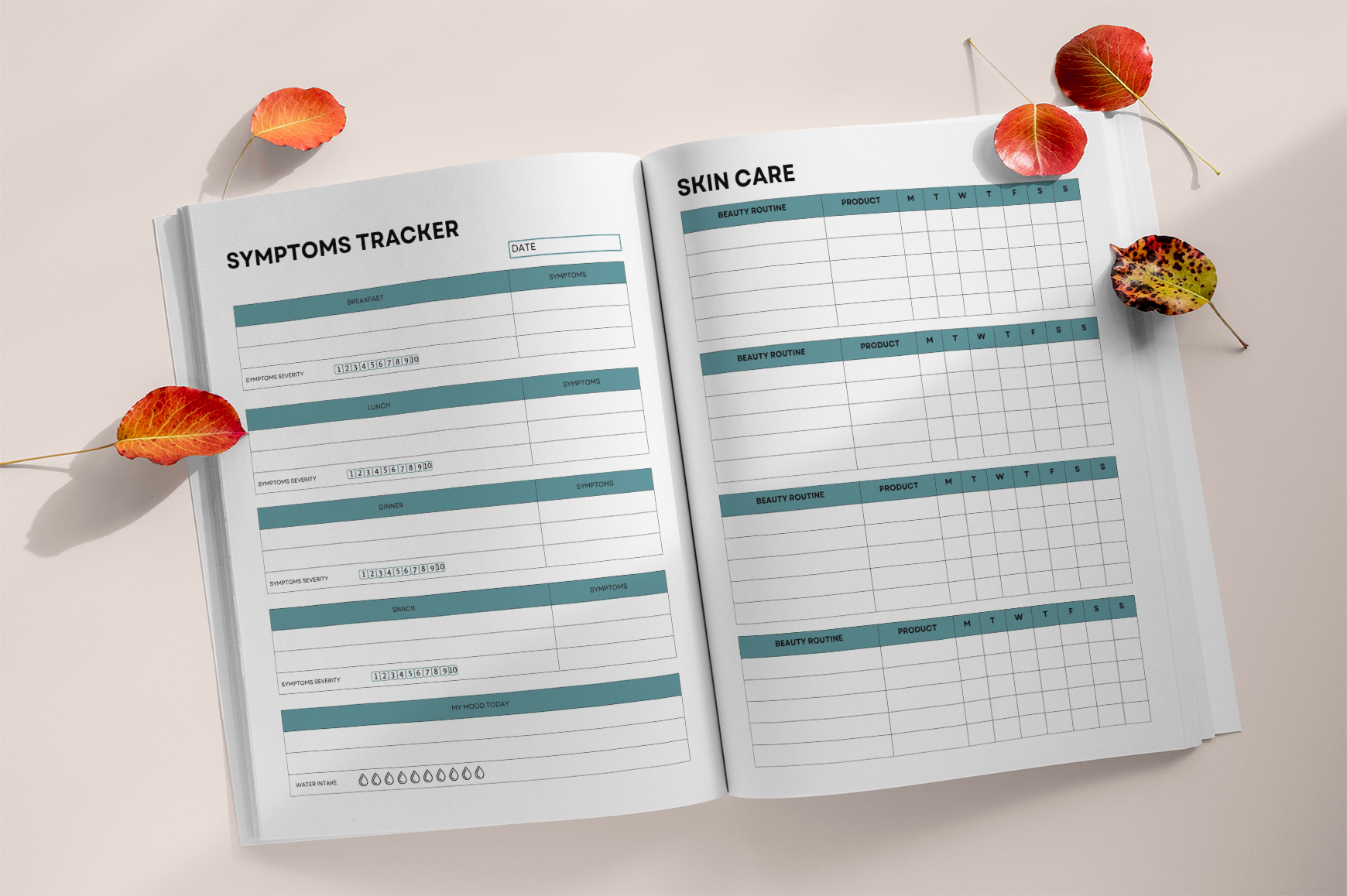 Daily Healthy Lifestyle Wellness Planner