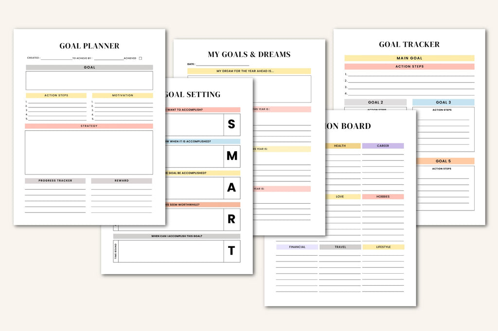 Life Goals Vision Board Workbook