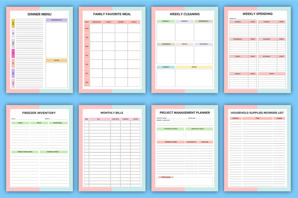 Home Management Binder Planner
