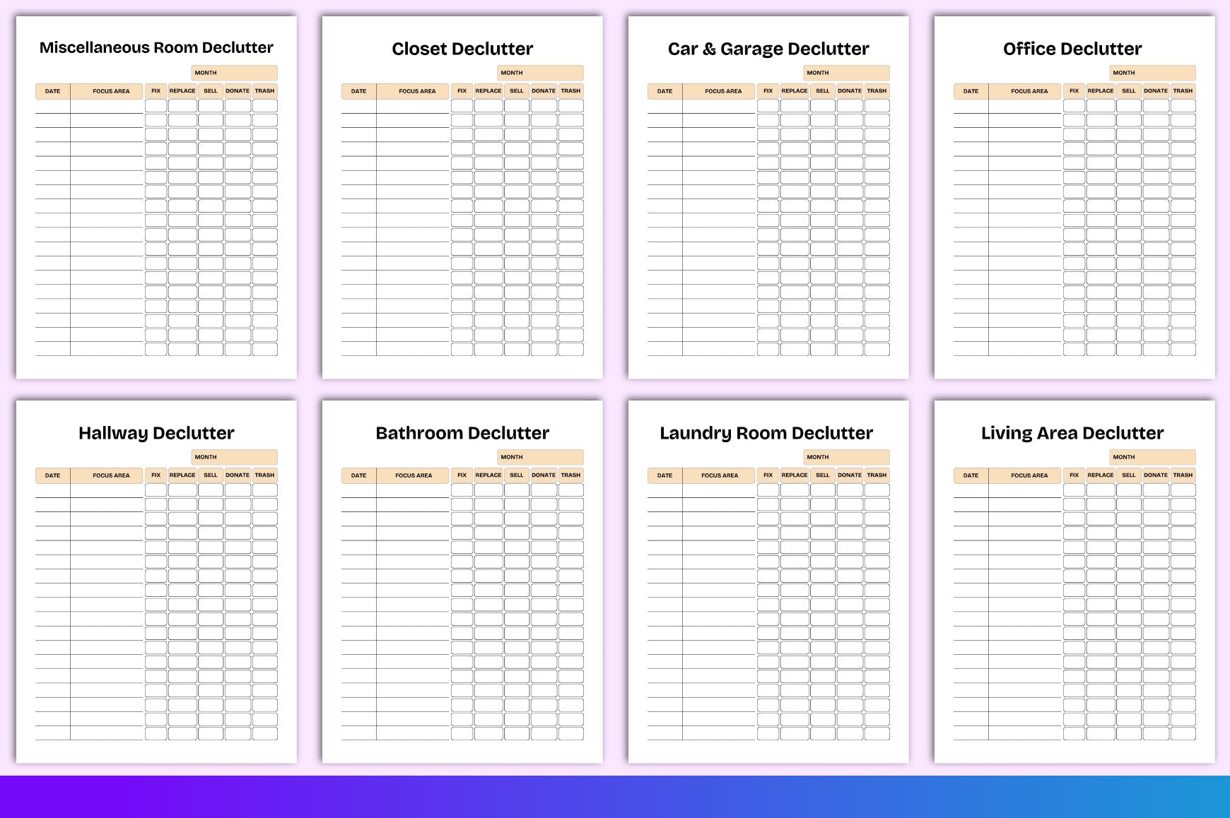 Decluttering Planner Guide