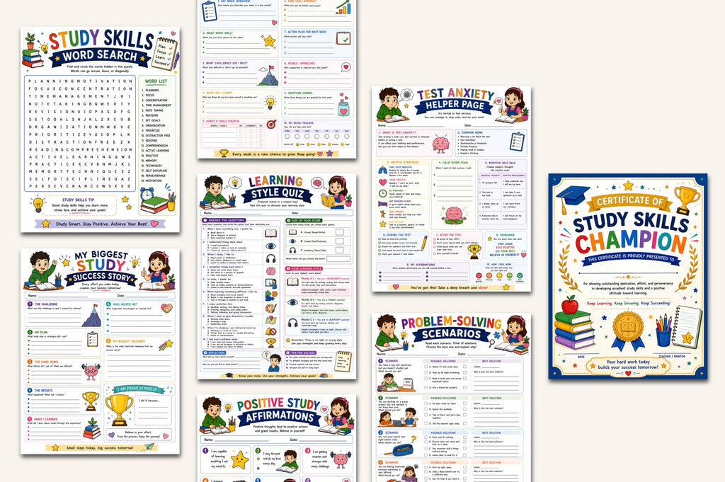 Study Skills For Kid Workbook