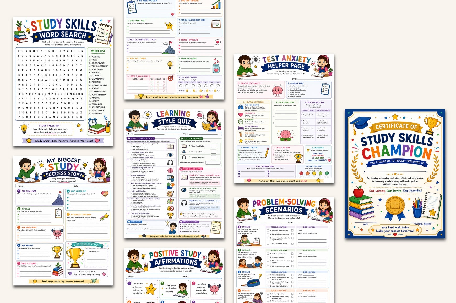 Study Skills For Kid Workbook