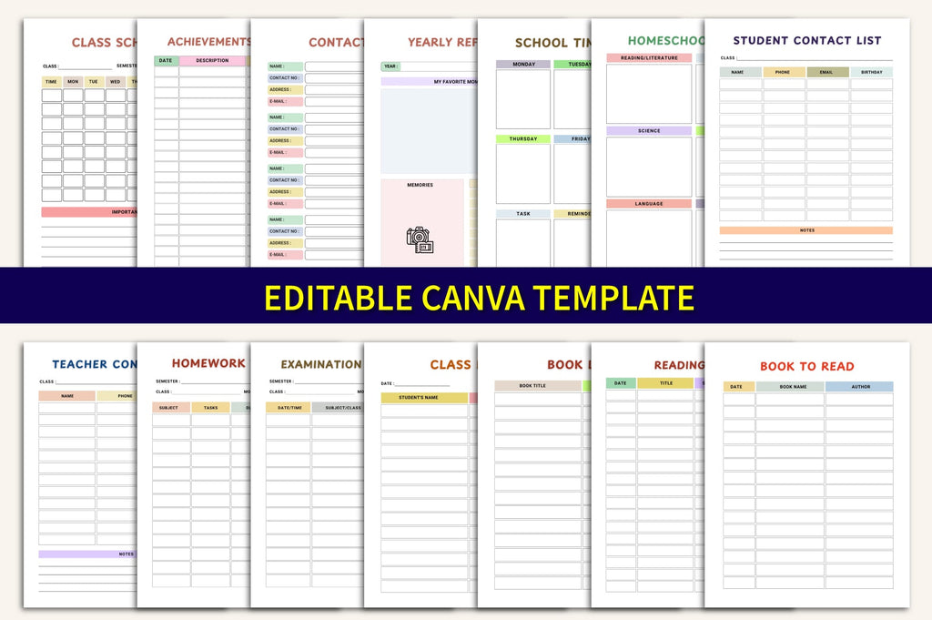 School Year For Kids Planner