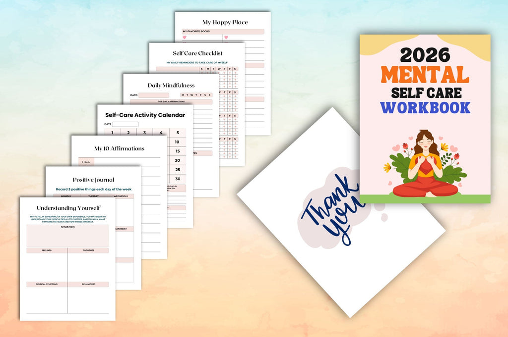 Mental Self Care Workbook for Personal Growth