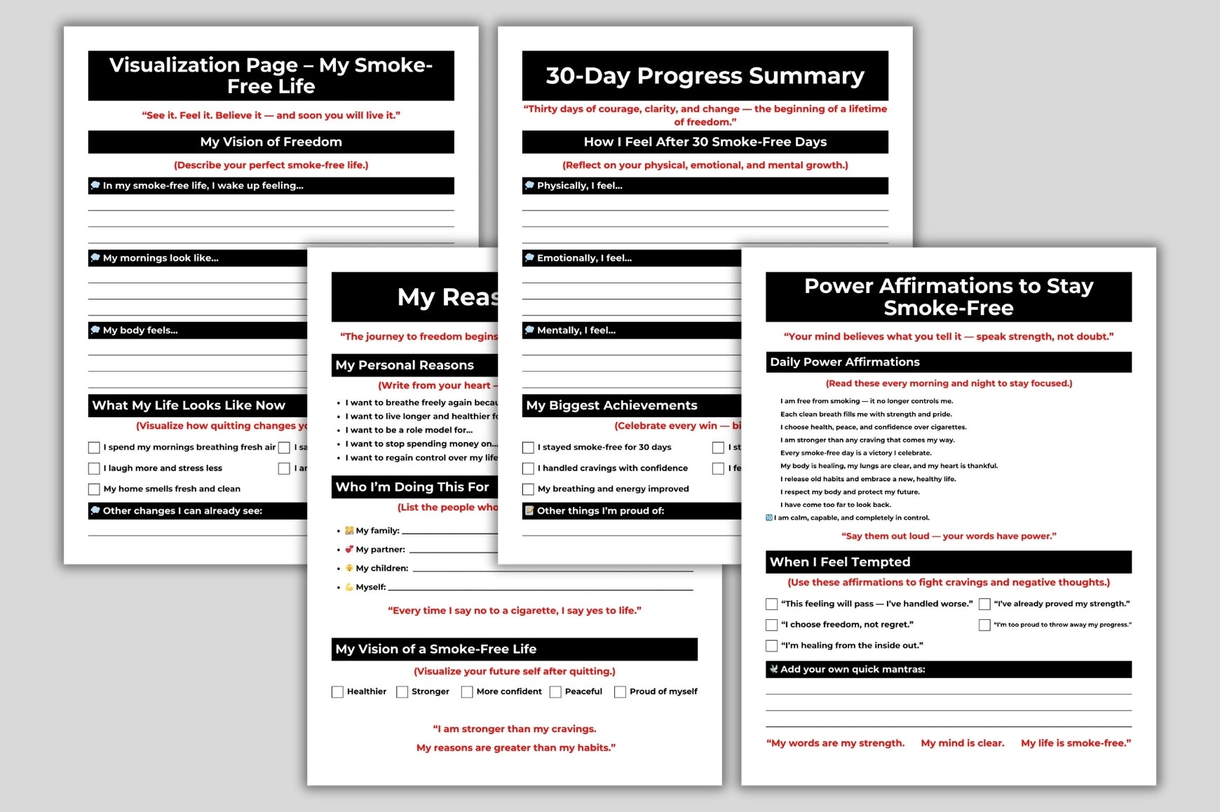 Stop Smoking Journal: Track Your Progress