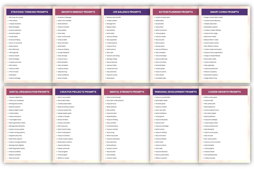1000+ Modern Prompts