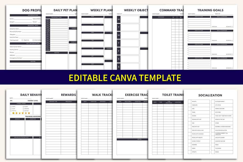 Dog Training Planner