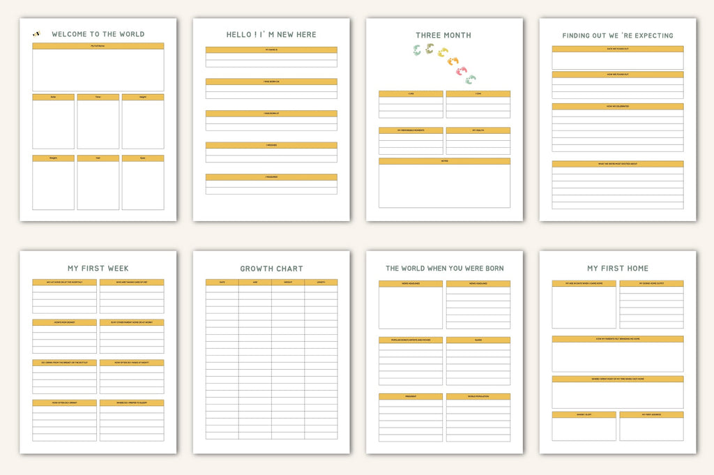 Baby Milestone Journal