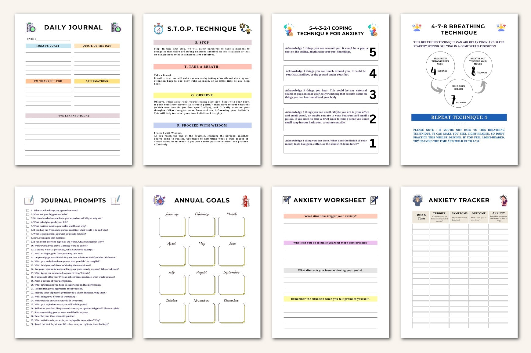Mindfulness Mental Health Journal