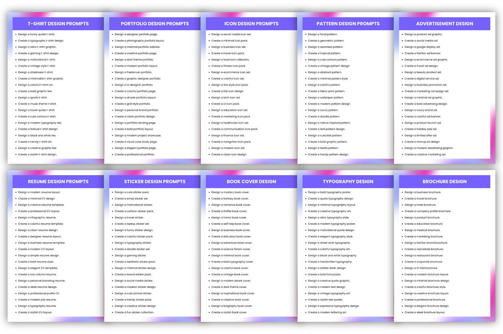 Online Designers Prompts