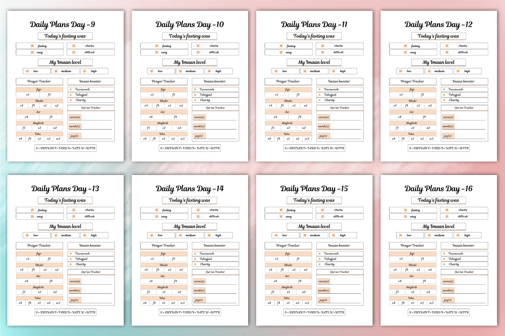 Ramadan Planner