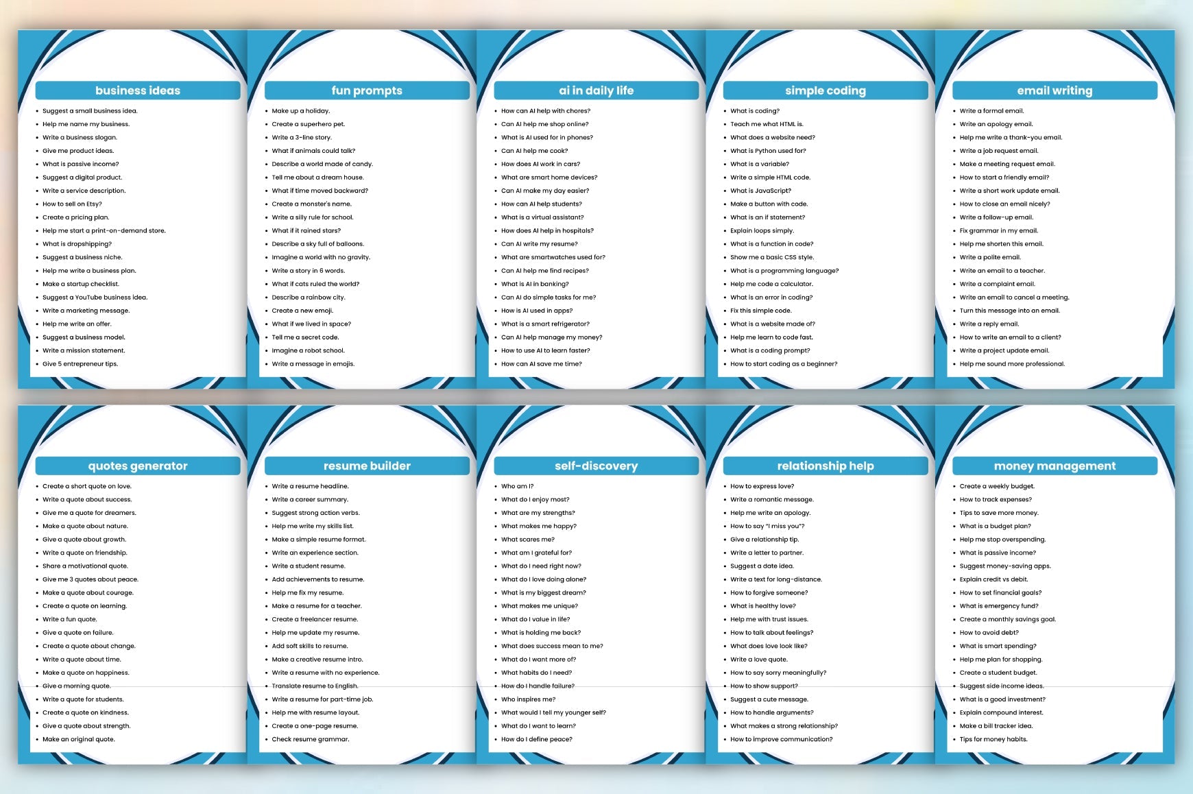 The ChatGPT Guide for Beginners Planner