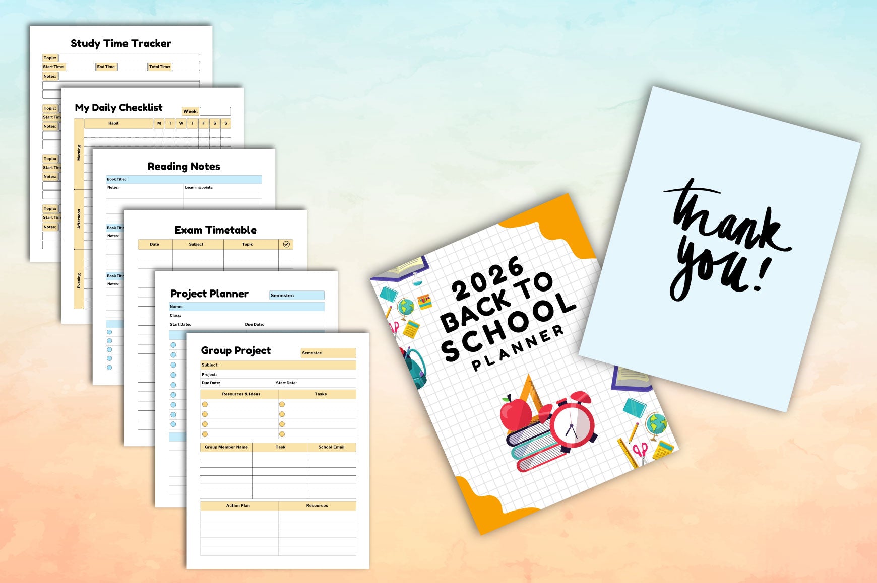 Back to School Planner