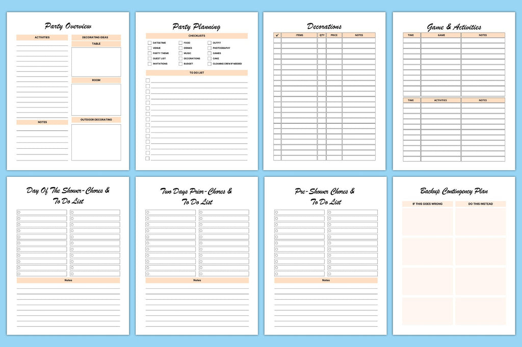 Baby Shower Planner