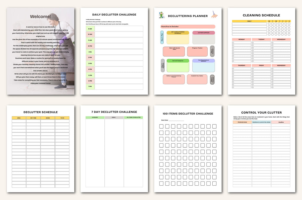 Decluttering Planner