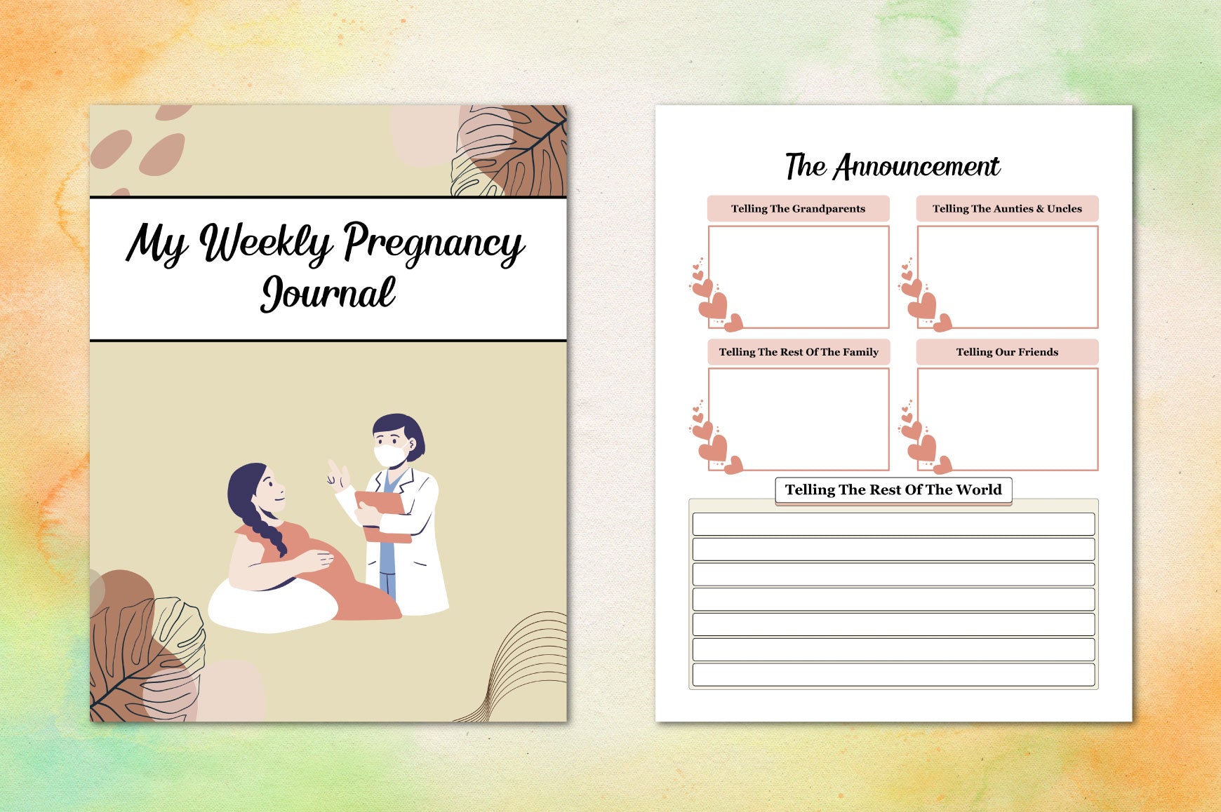 Weekly Pregnancy Journal
