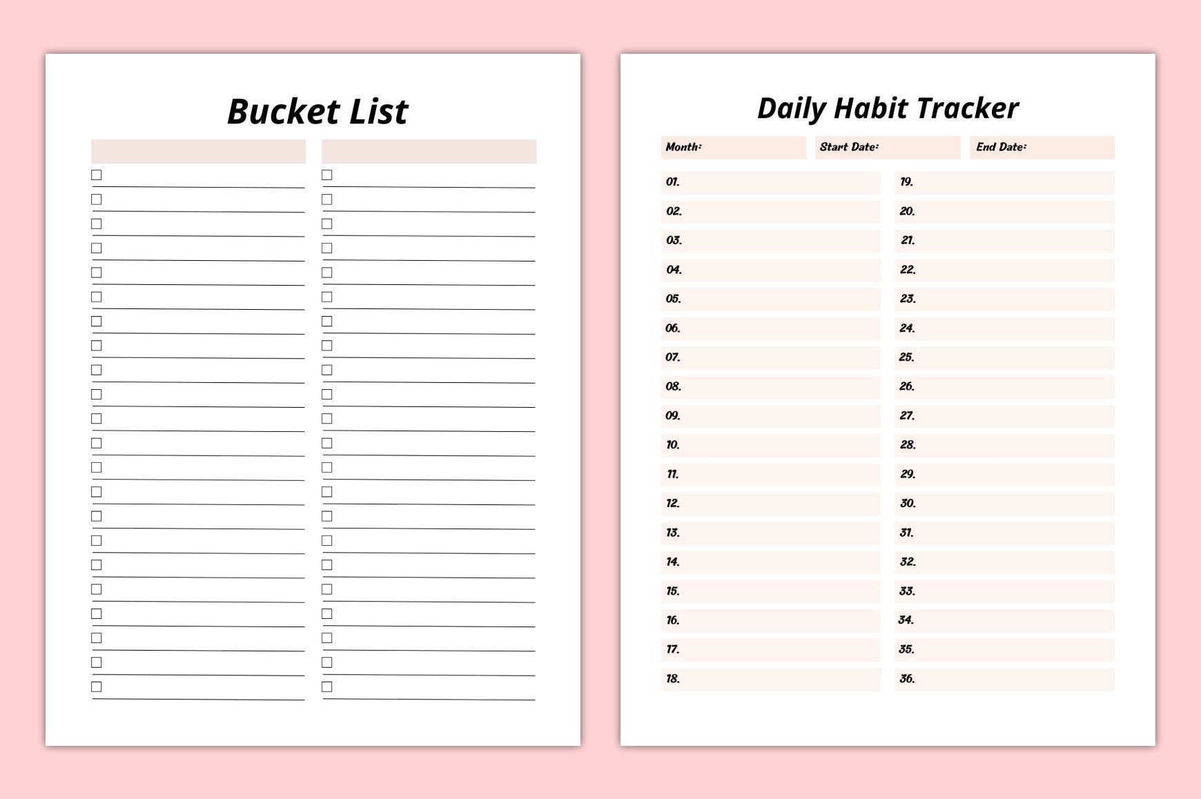 Self Confidence Planner