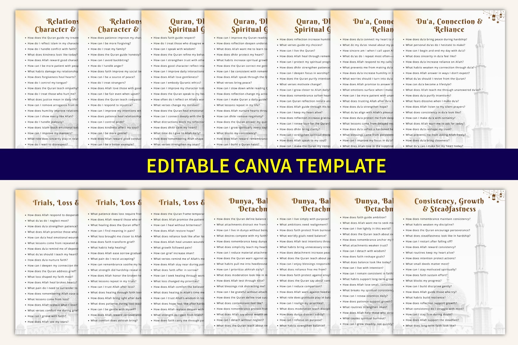 Quranic Thought Journaling Prompts