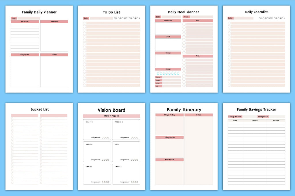 Family Planner Organizer