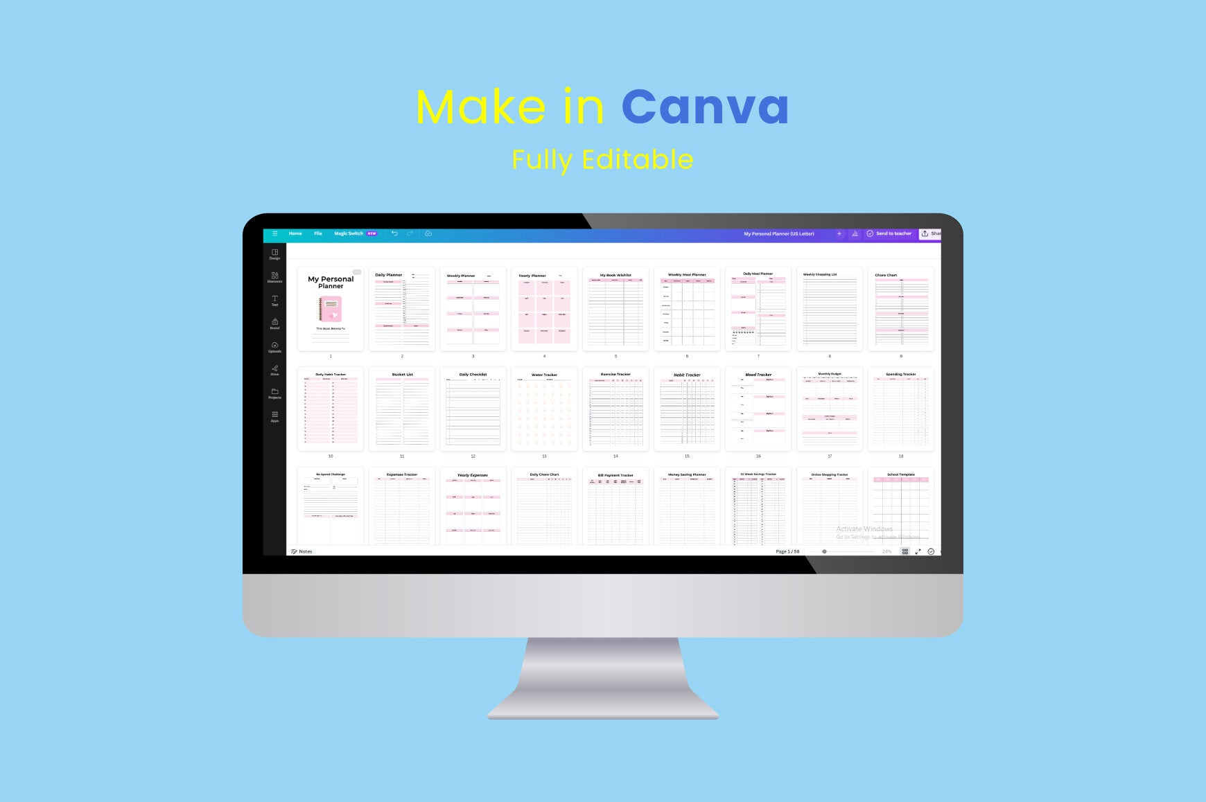 Personal Planner Optimization