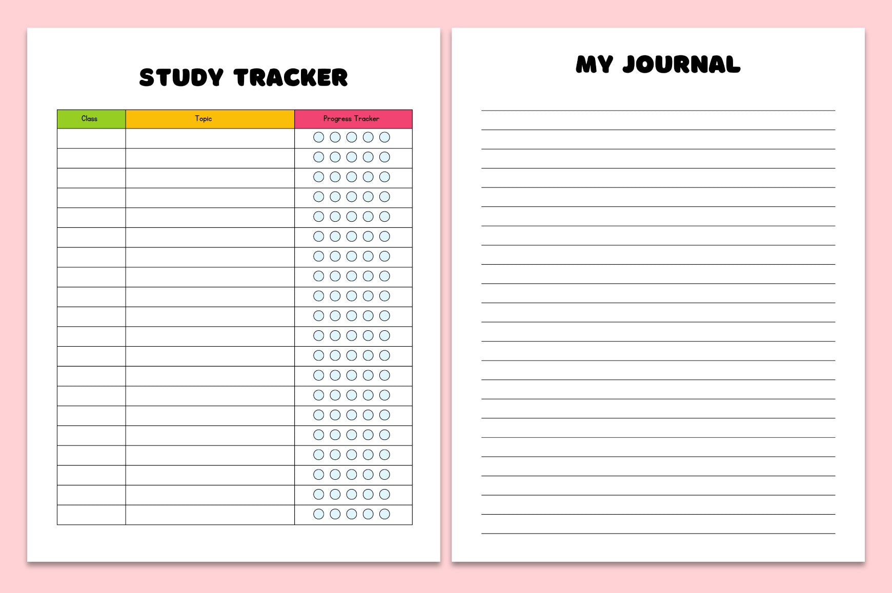 Back to School Planner