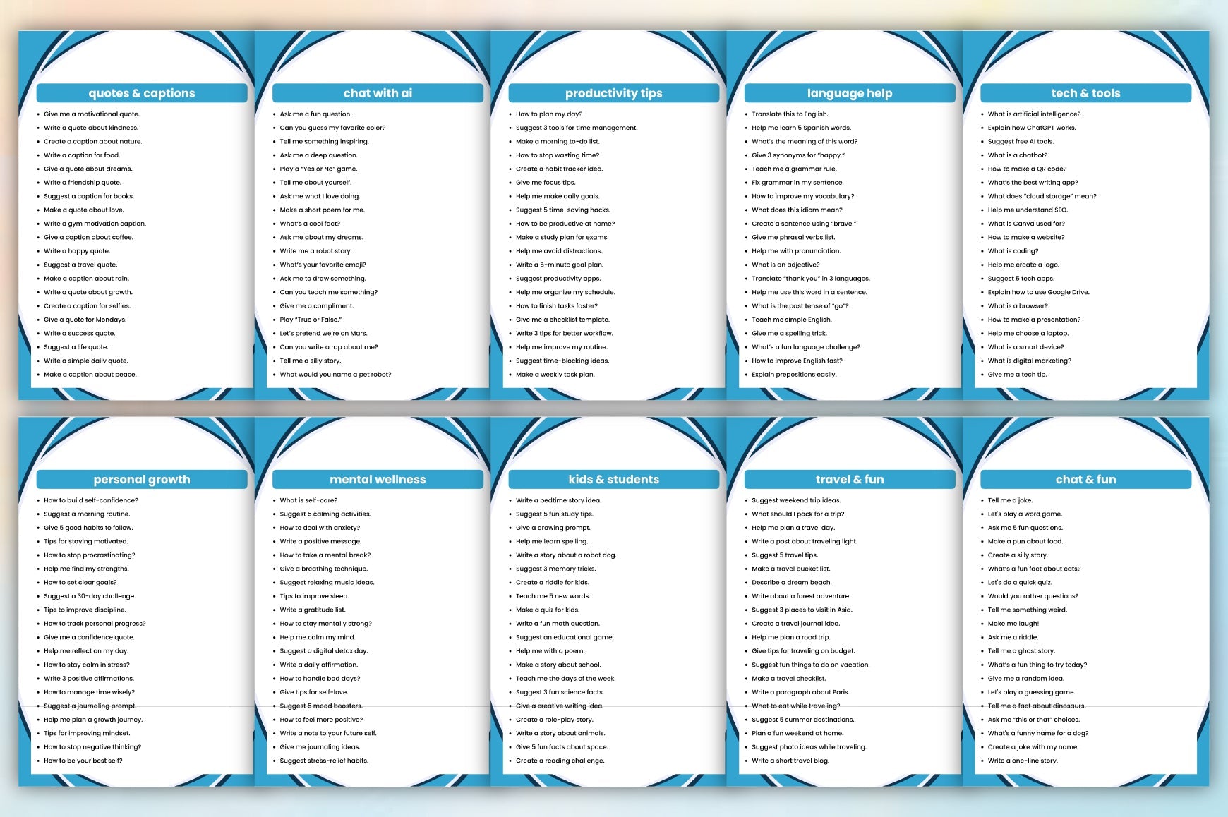 The ChatGPT Guide for Beginners Planner