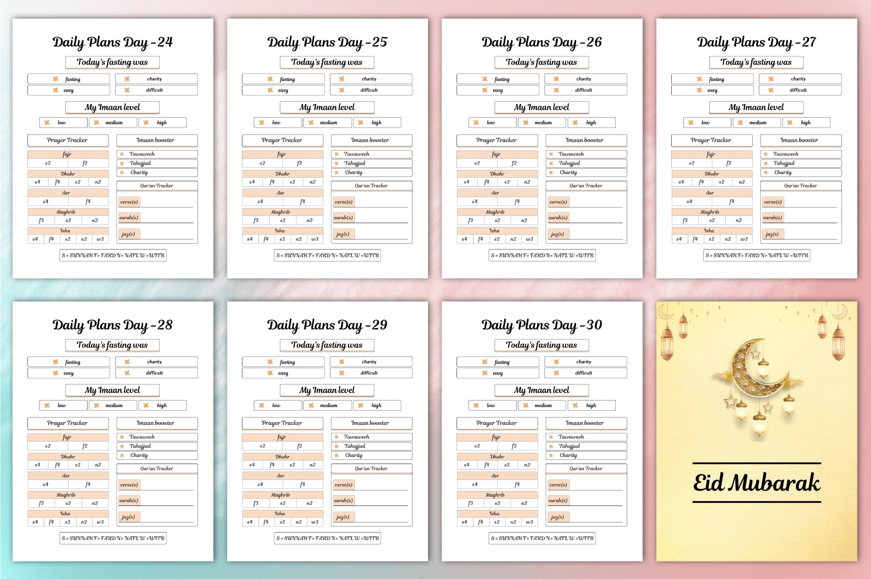 Ramadan Planner