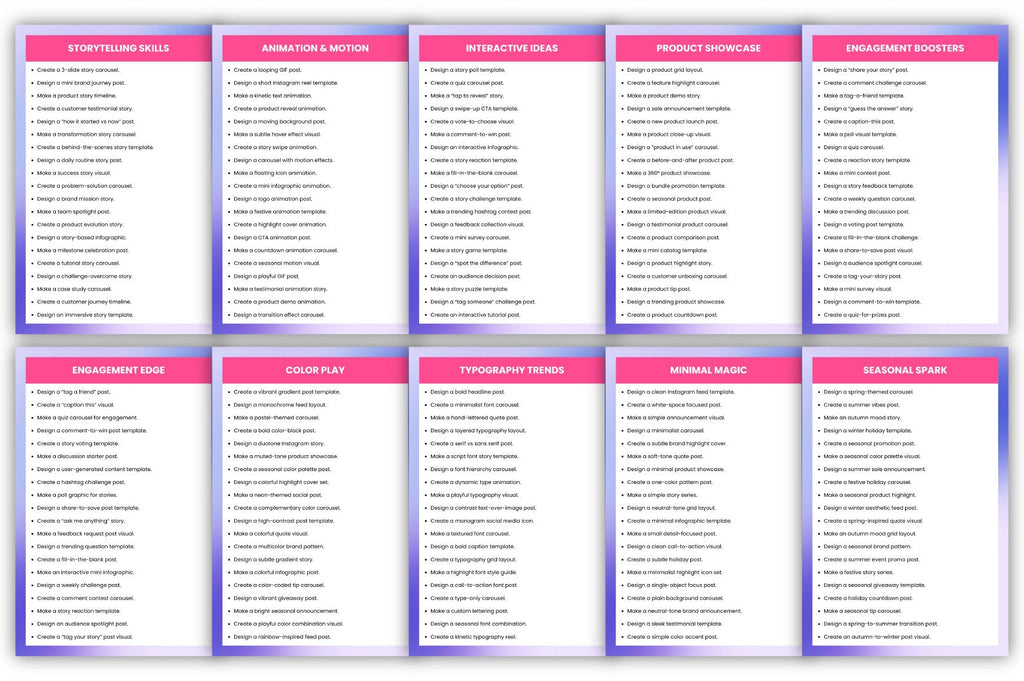 Social Media Prompts