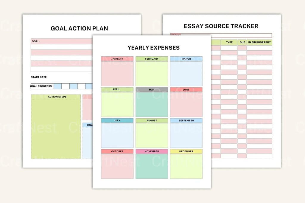 ADHD Printable Planner task planner for organizing busy schedules