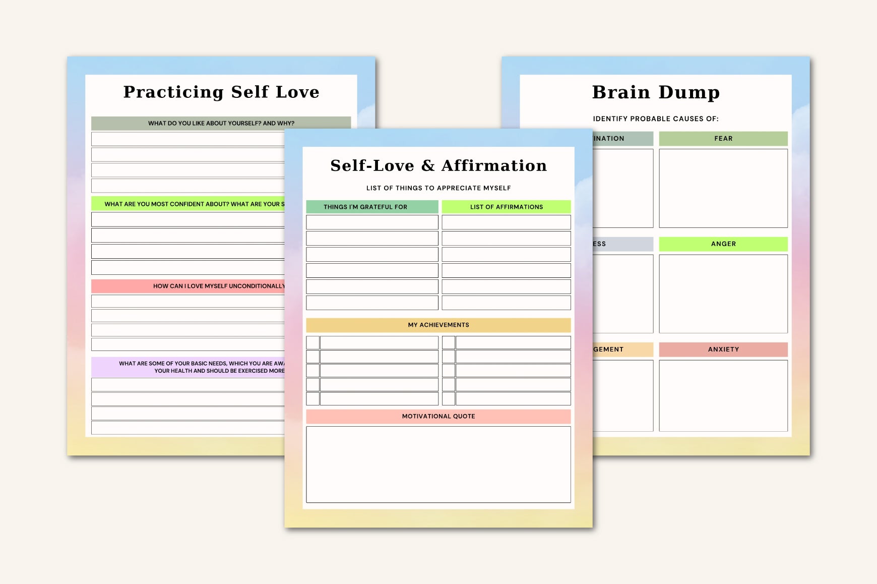 Self Care Journal