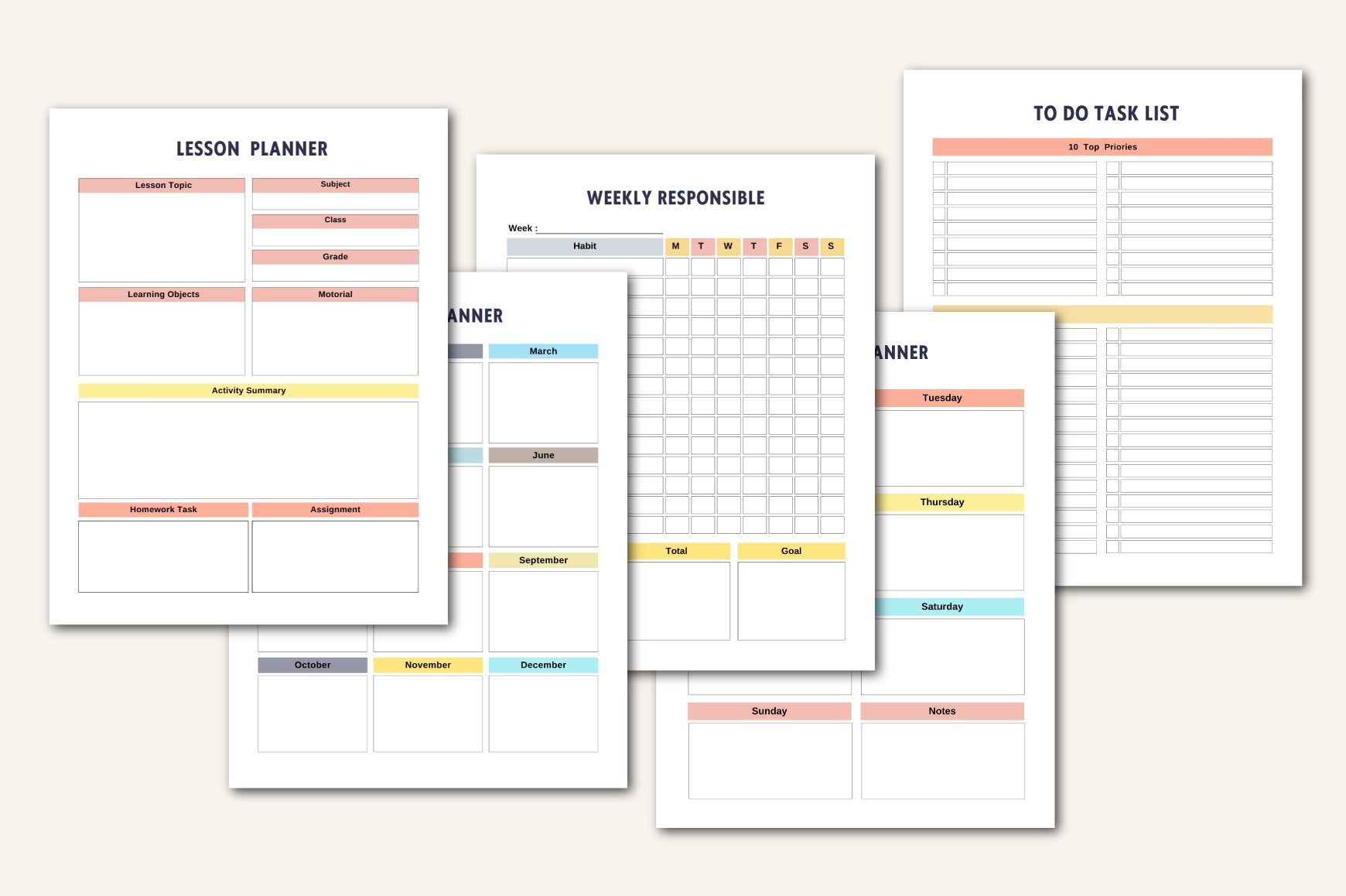 Homeschool Management Binder Planner