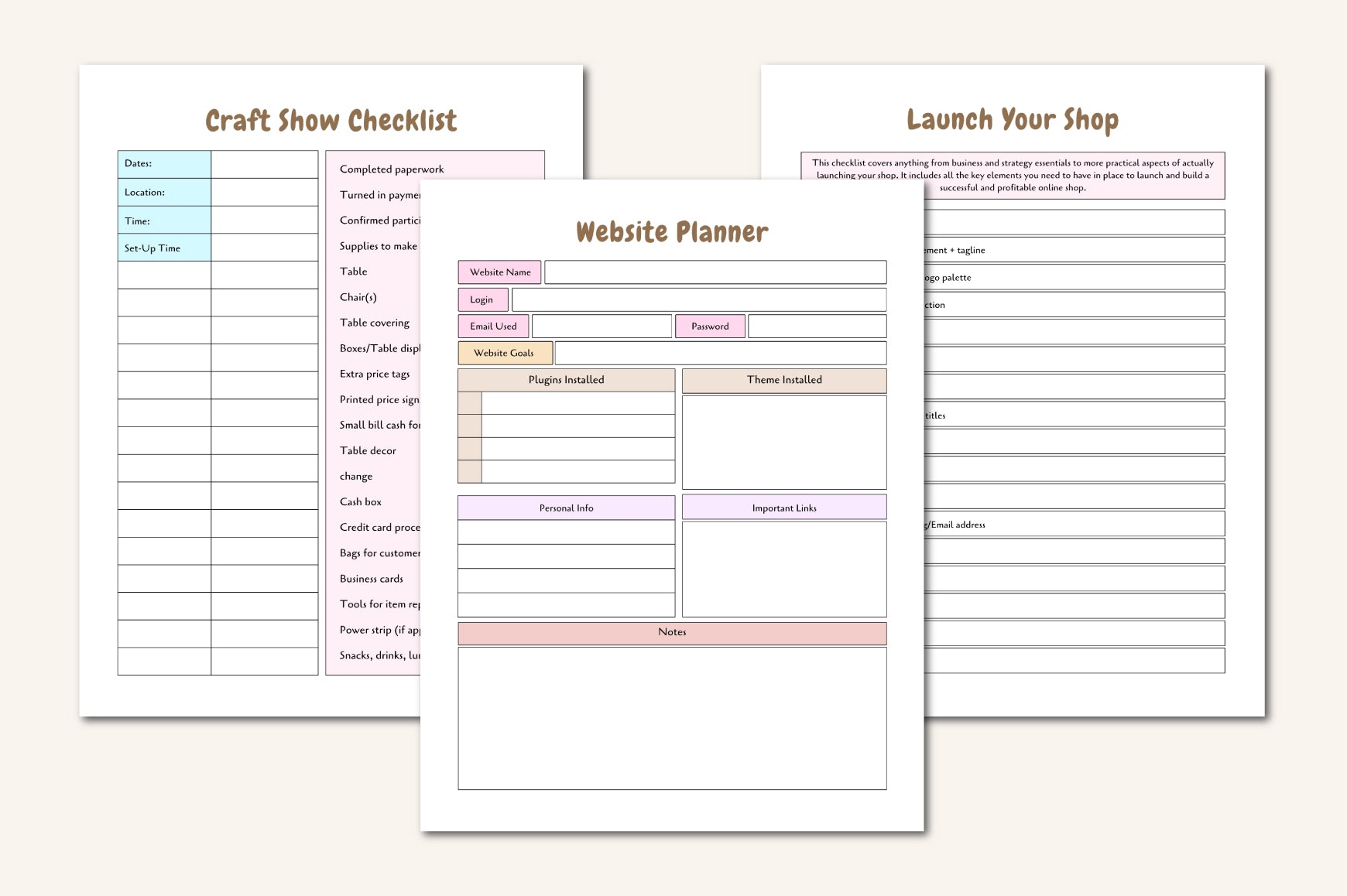 Crafting Business Workbook