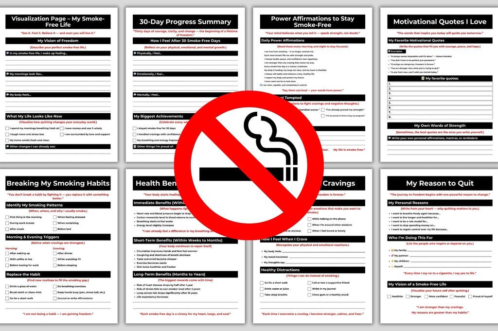Stop Smoking Journal: Track Your Progress