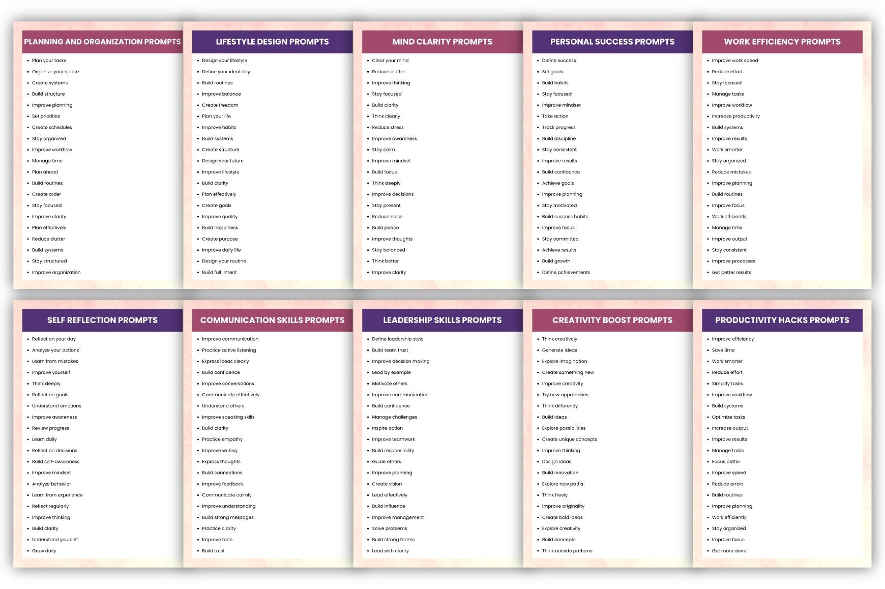 1000+ Modern Prompts