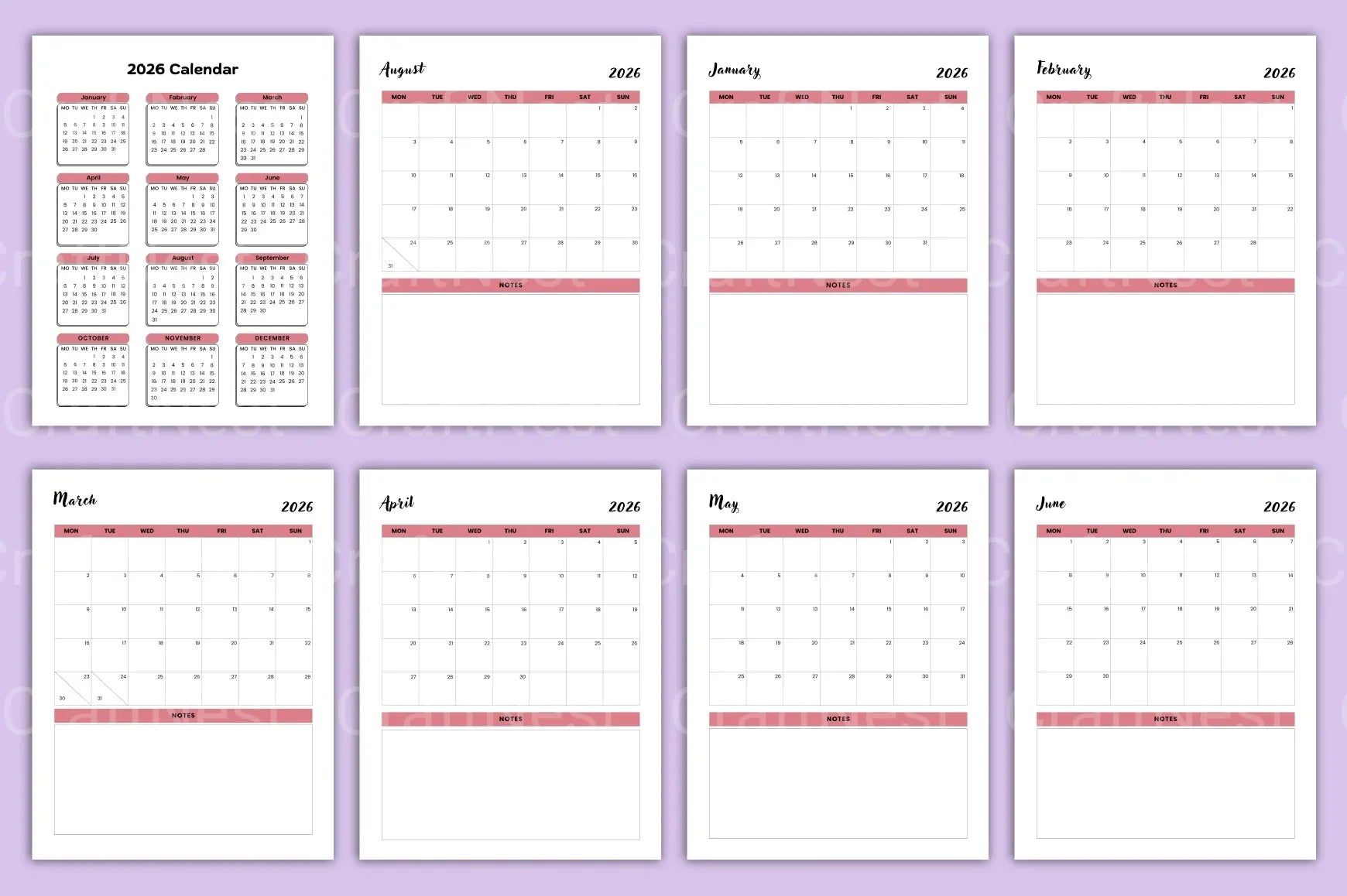 ADHD Printable Planner printable focus improvement pages