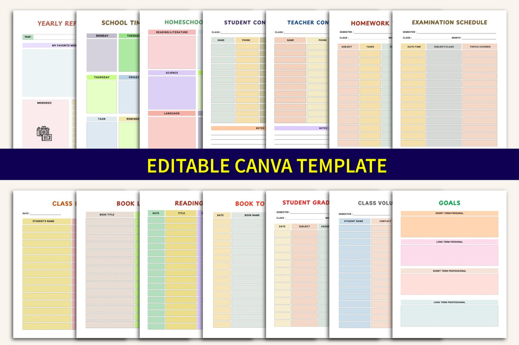 School Year Kids Planner