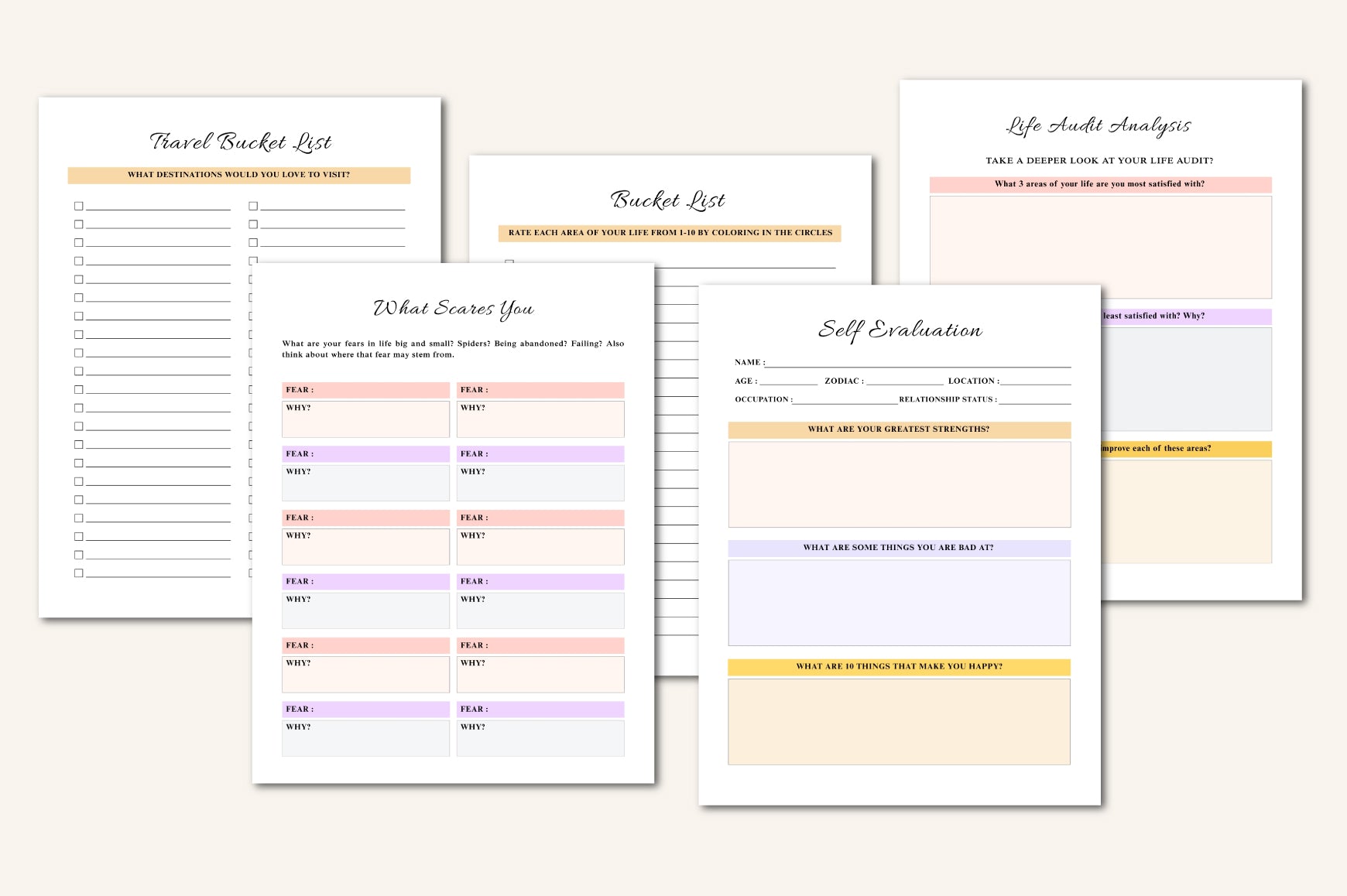 Self Exploration Workbook