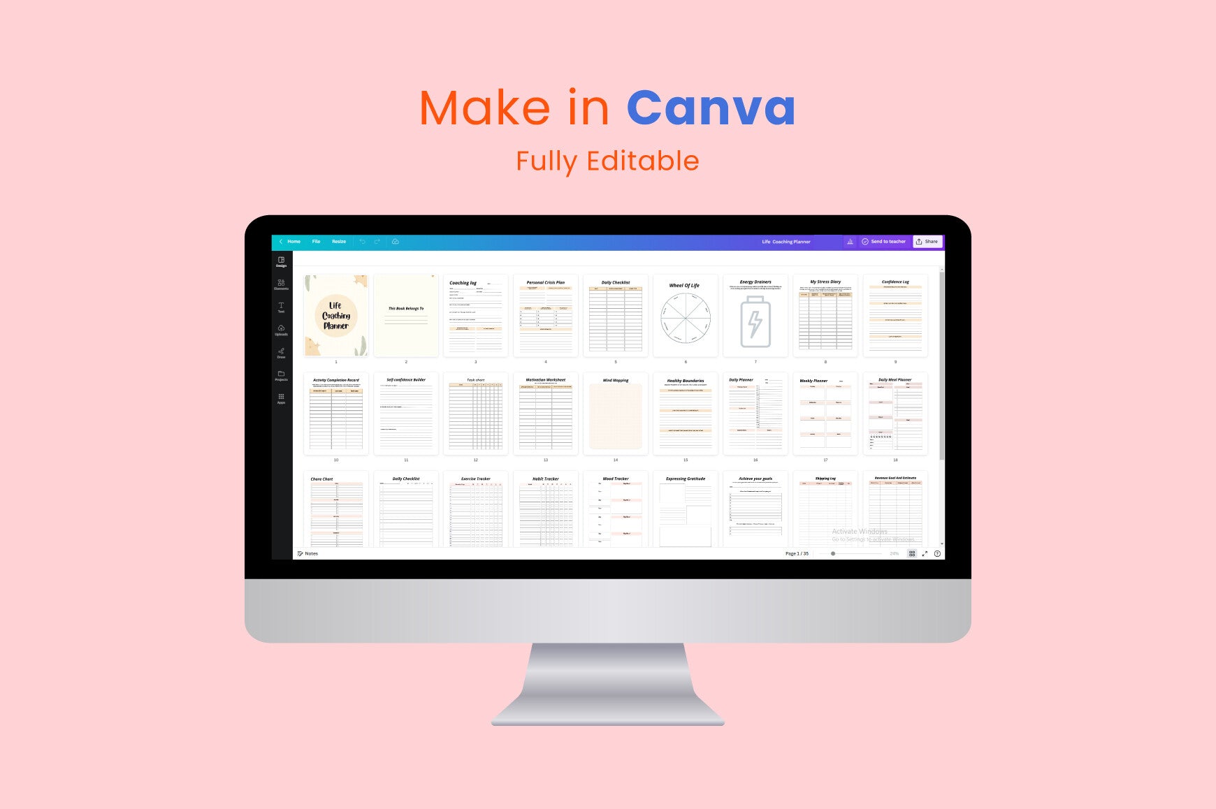 Life Coaching Planner