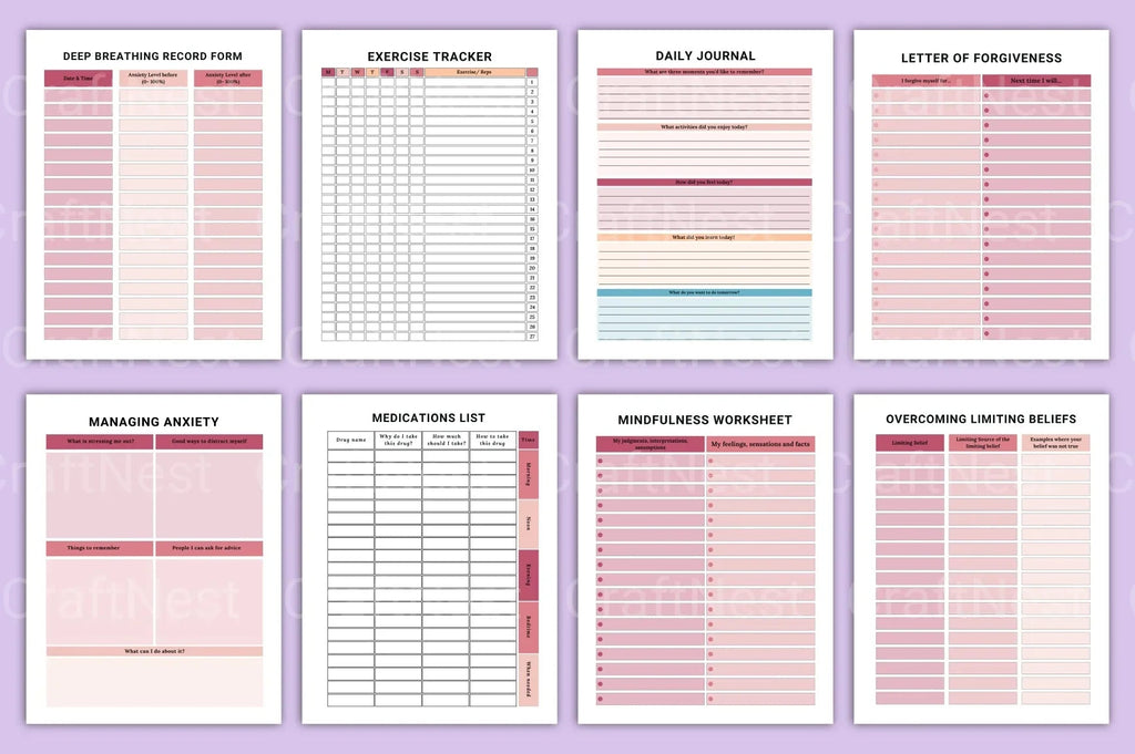 ADHD Printable Planner complete brain dump planner preview
