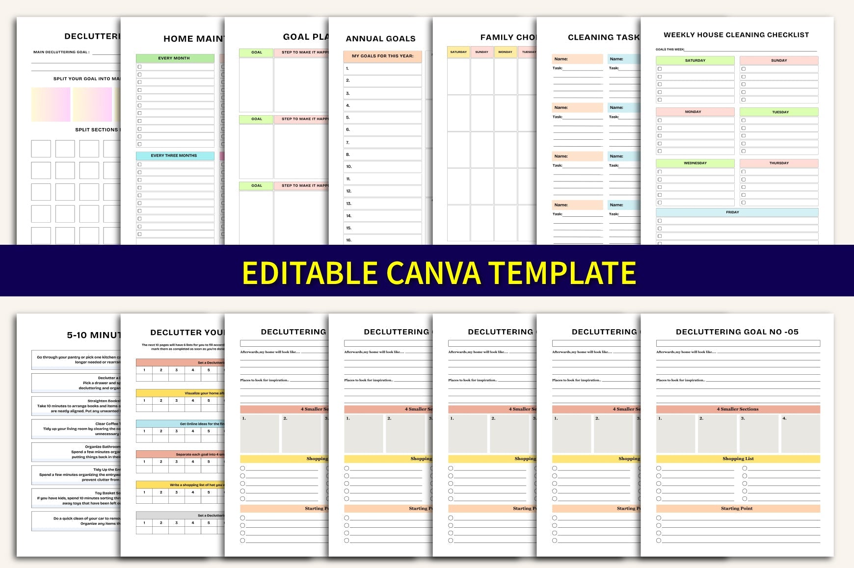 Decluttering Planner