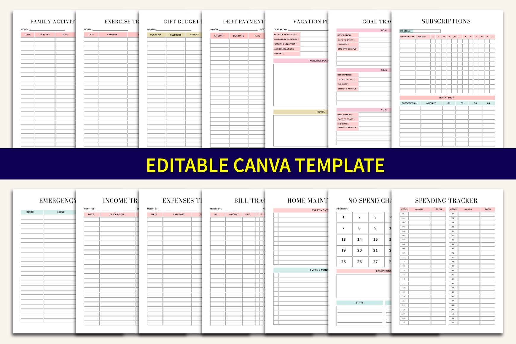 House Management Binder Planner