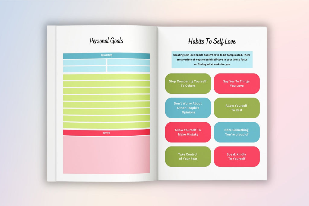 Self Love Workbook for Personal Growth
