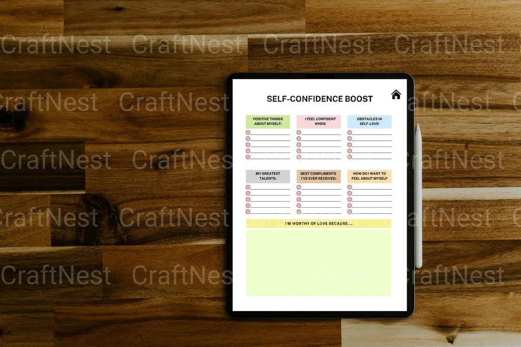 ADHD Printable Planner digital pages for brain dumping and productivity