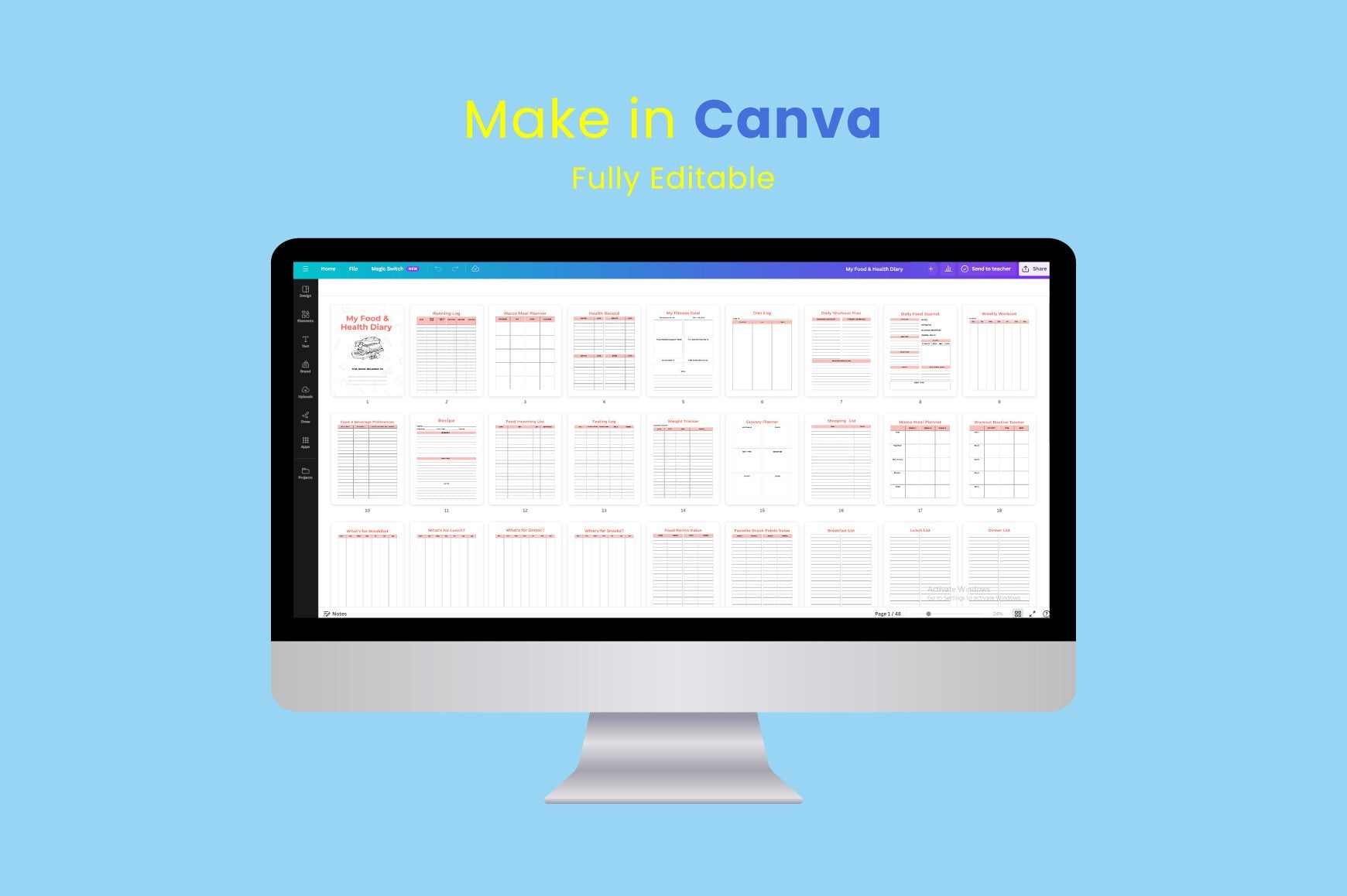My Food Health Planner