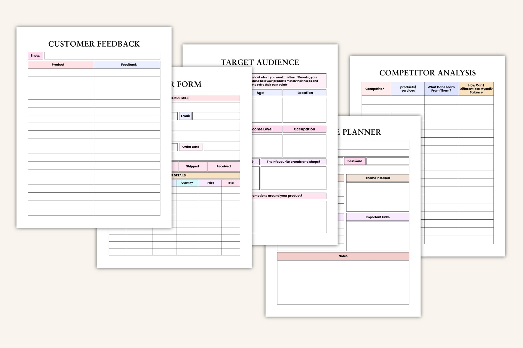 Craft Business Planner