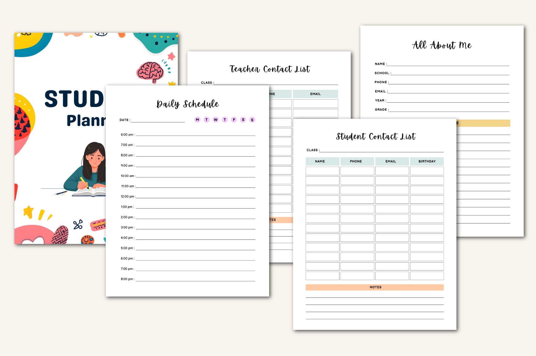ADHD Mega Planner with project planner and organization templates