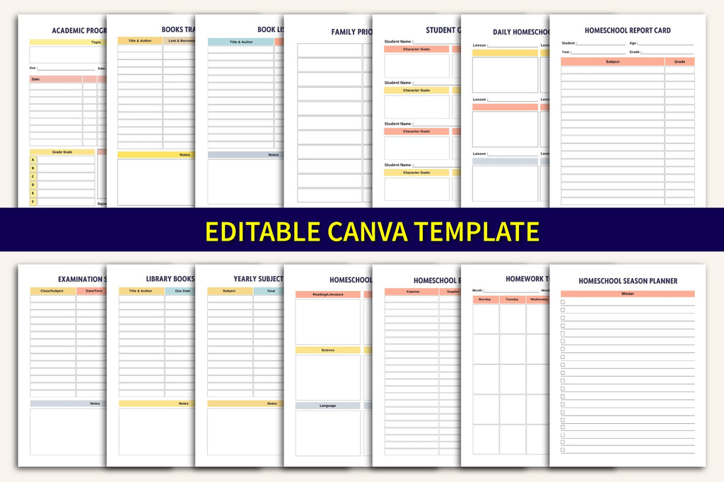 Homeschool Management Binder Planner