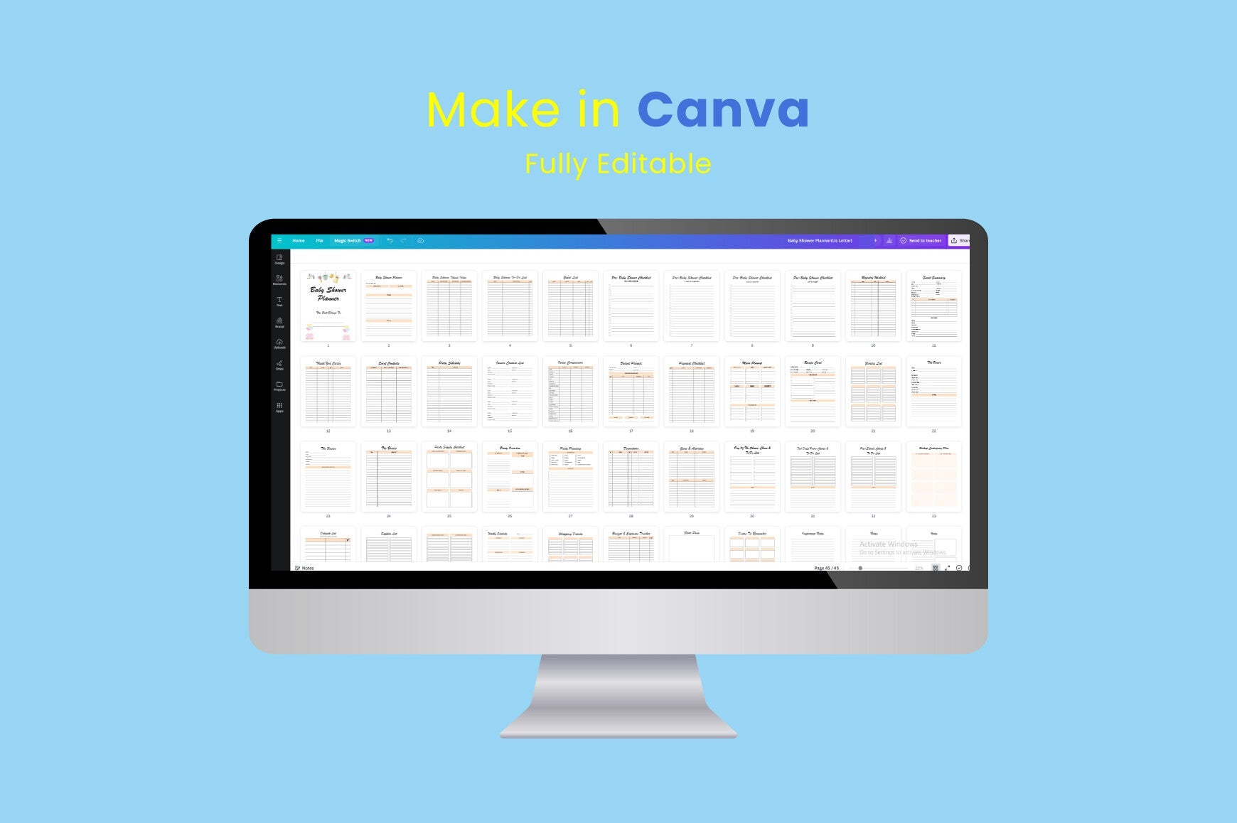 Baby Shower Planner