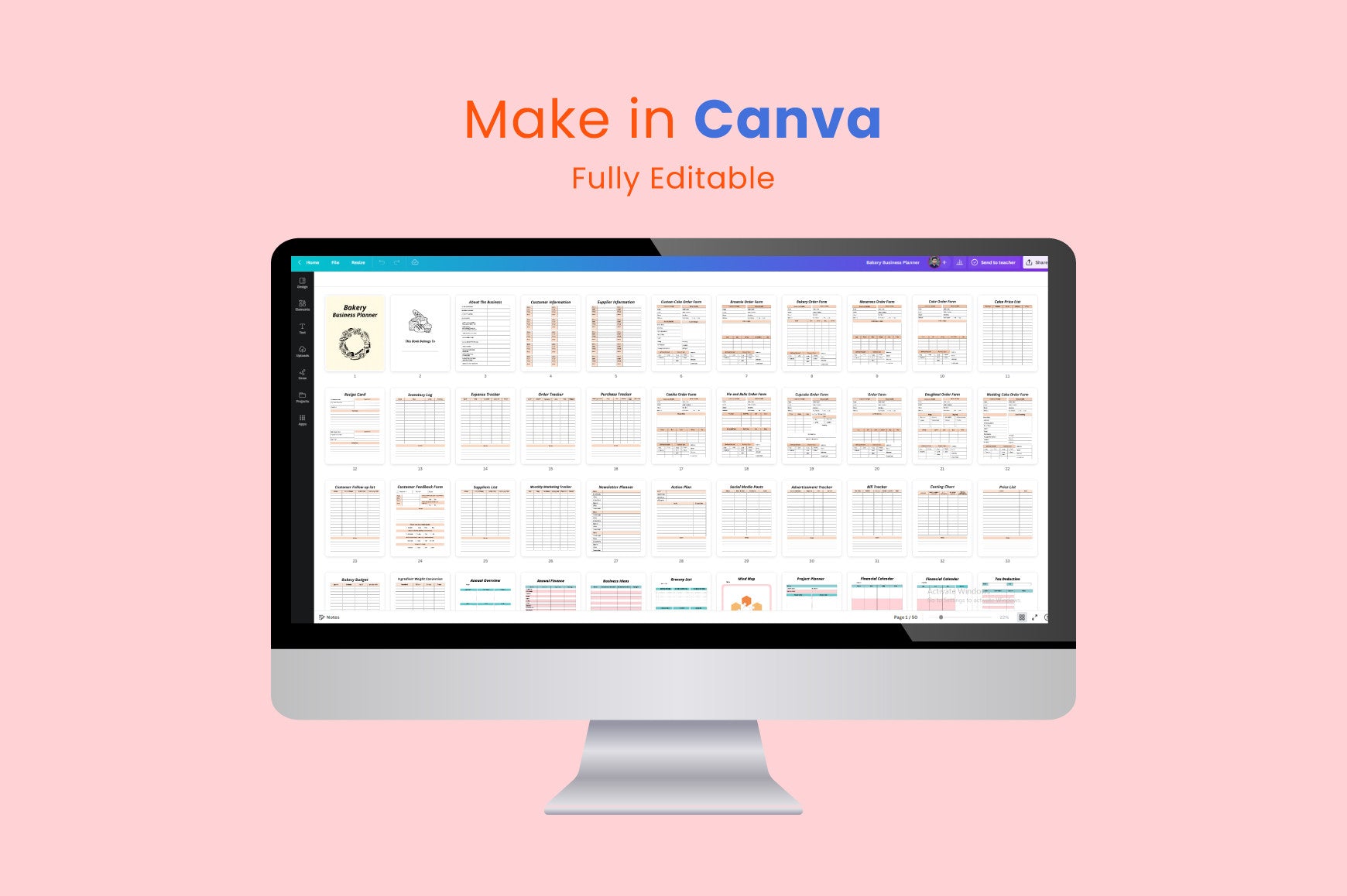 Bakery Business Planner